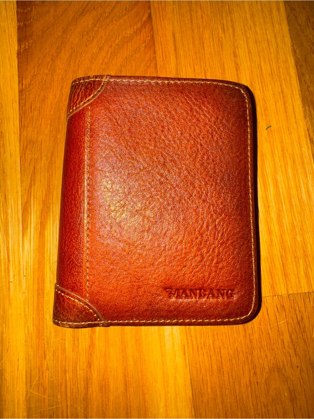 Handcrafted Tan Leather Bifold Wallet by